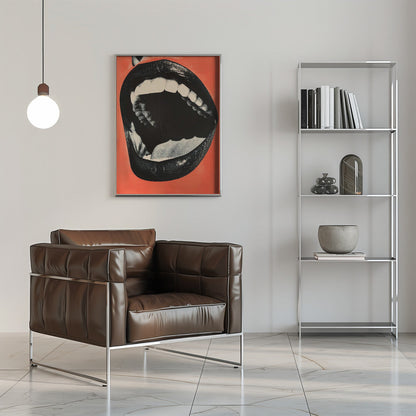 Wandbild Der Mund