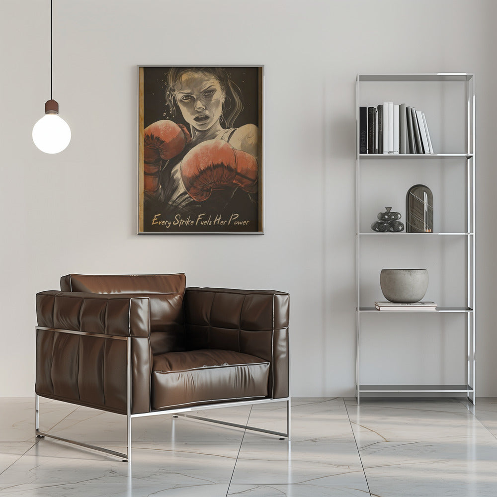Wandkunst Jeder Schlag stärkt ihre Kraft