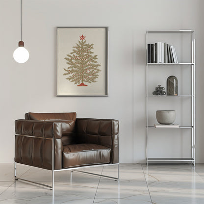Wandbild Weihnachtsbaum 02 Leinwanddruck