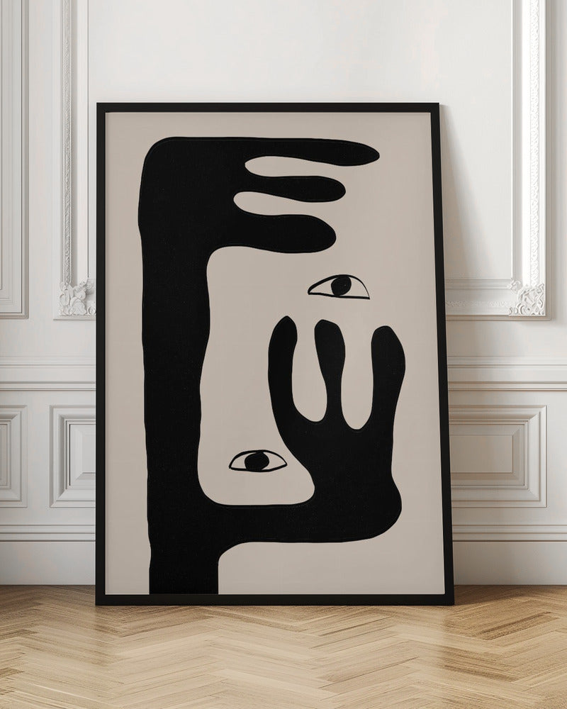 Wandbild Abstrakte Gesicht Nr. 2.