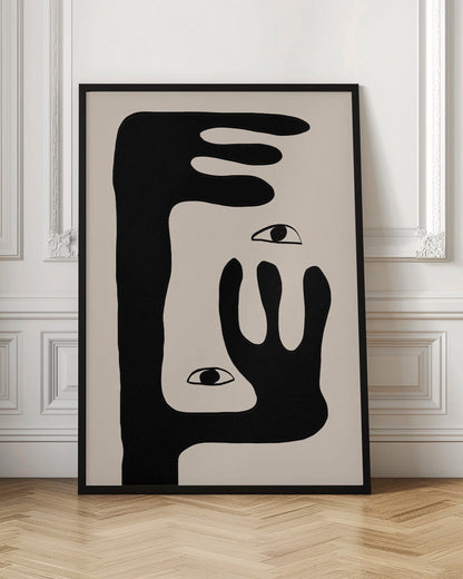 Wandbild Abstrakte Gesicht Nr. 2.
