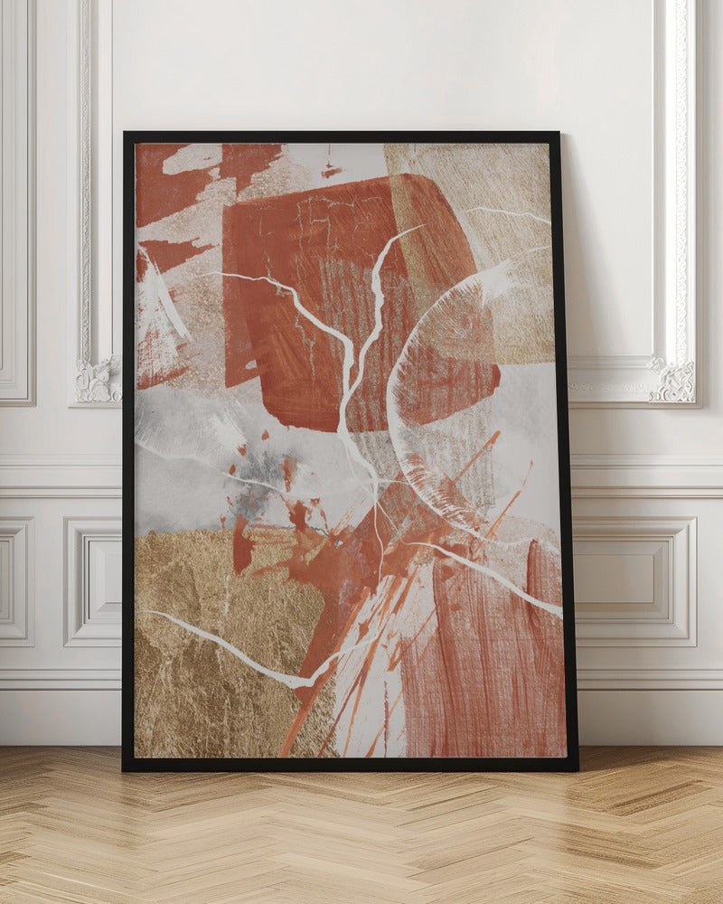 Wandbild Goldener Globus 2