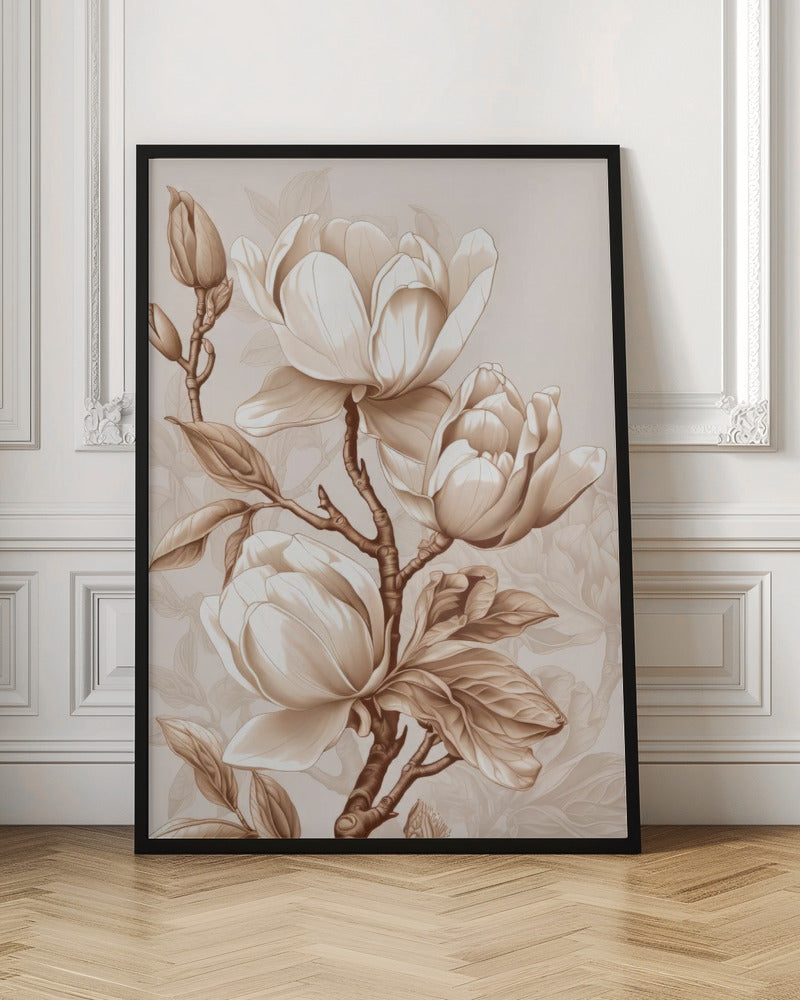Beige Flowers 2