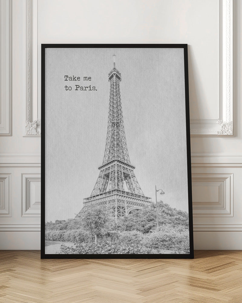 Wandbild Bring mich nach Paris