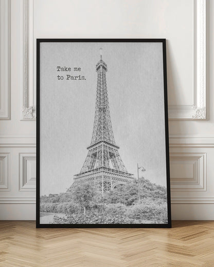 Wandbild Bring mich nach Paris