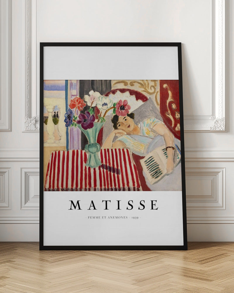 Wall art Femme Et Anémones