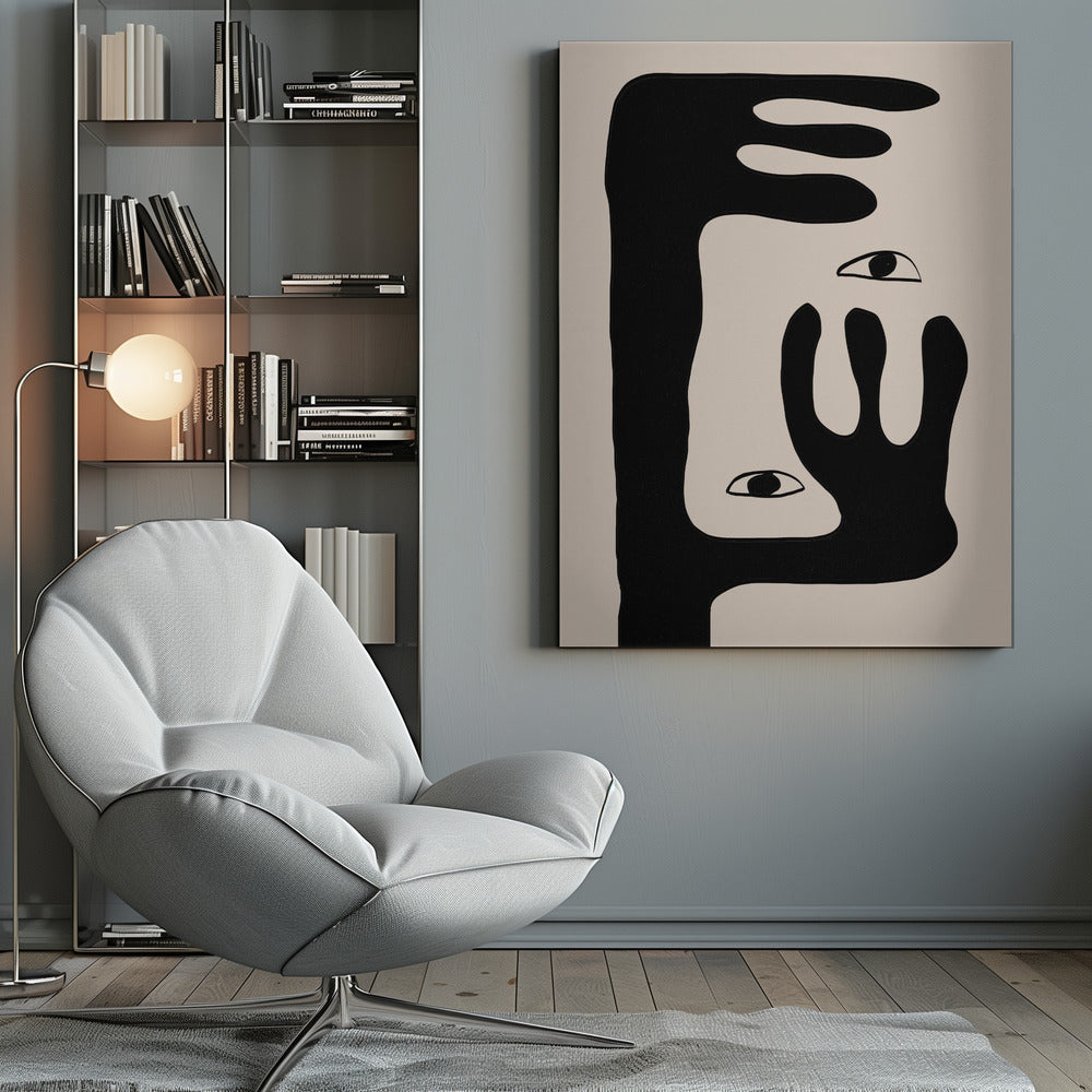 Wandbild Abstrakte Gesicht Nr. 2.