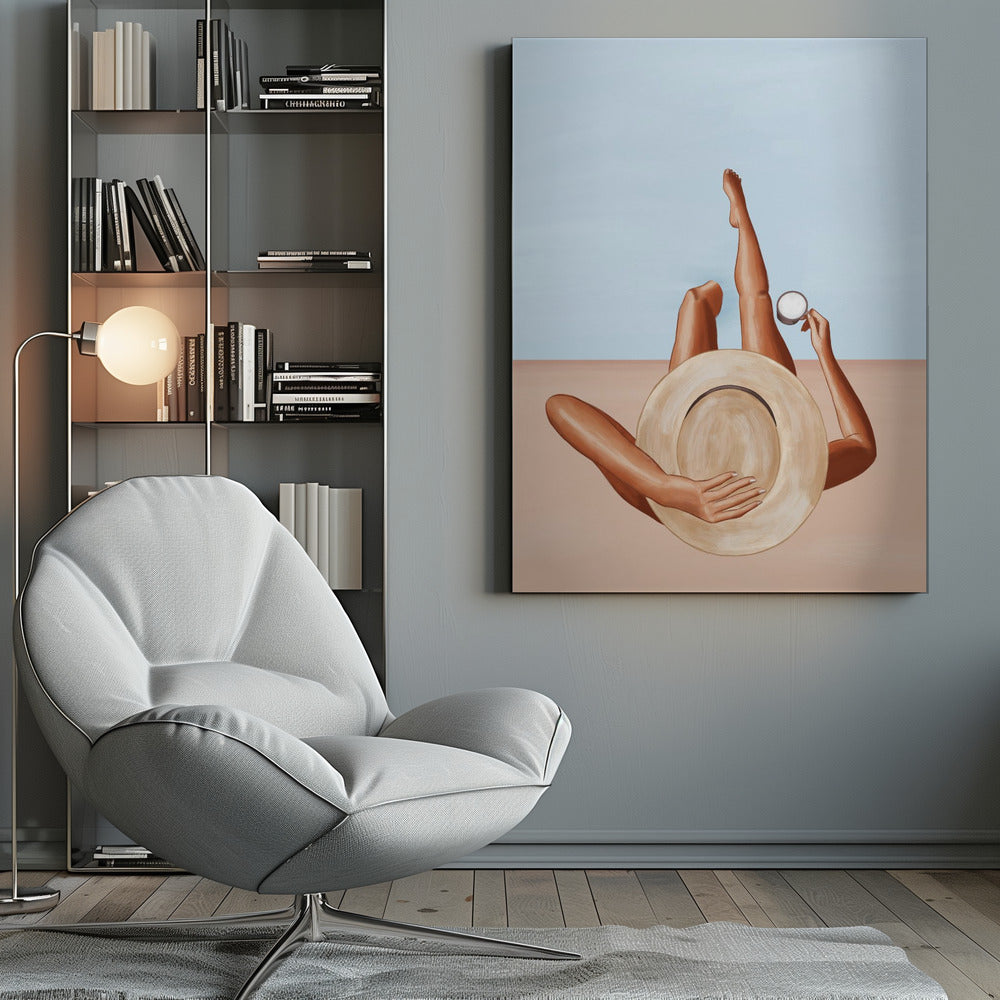 Wandbild Poolside Girl