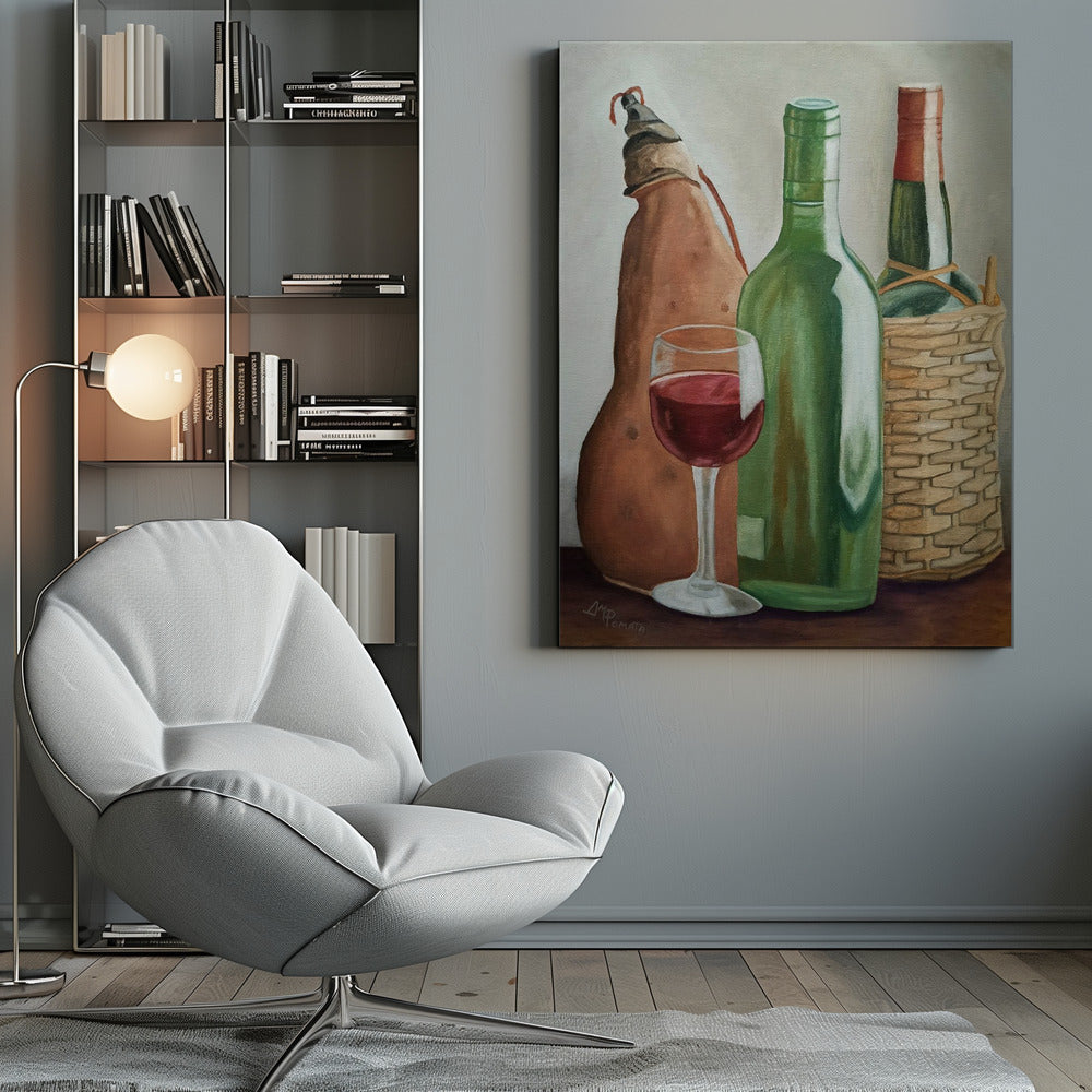 Wandkunst im Weingut