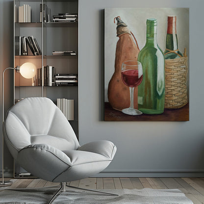 Wandkunst im Weingut