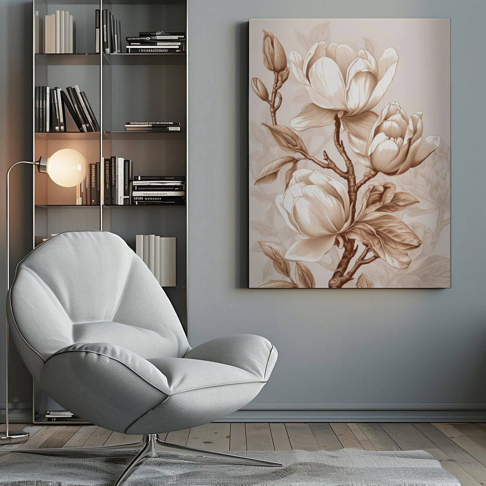 Beige Flowers 2