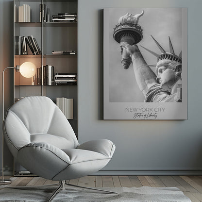 In focus: NEW YORK CITY Statue of Liberty in detail