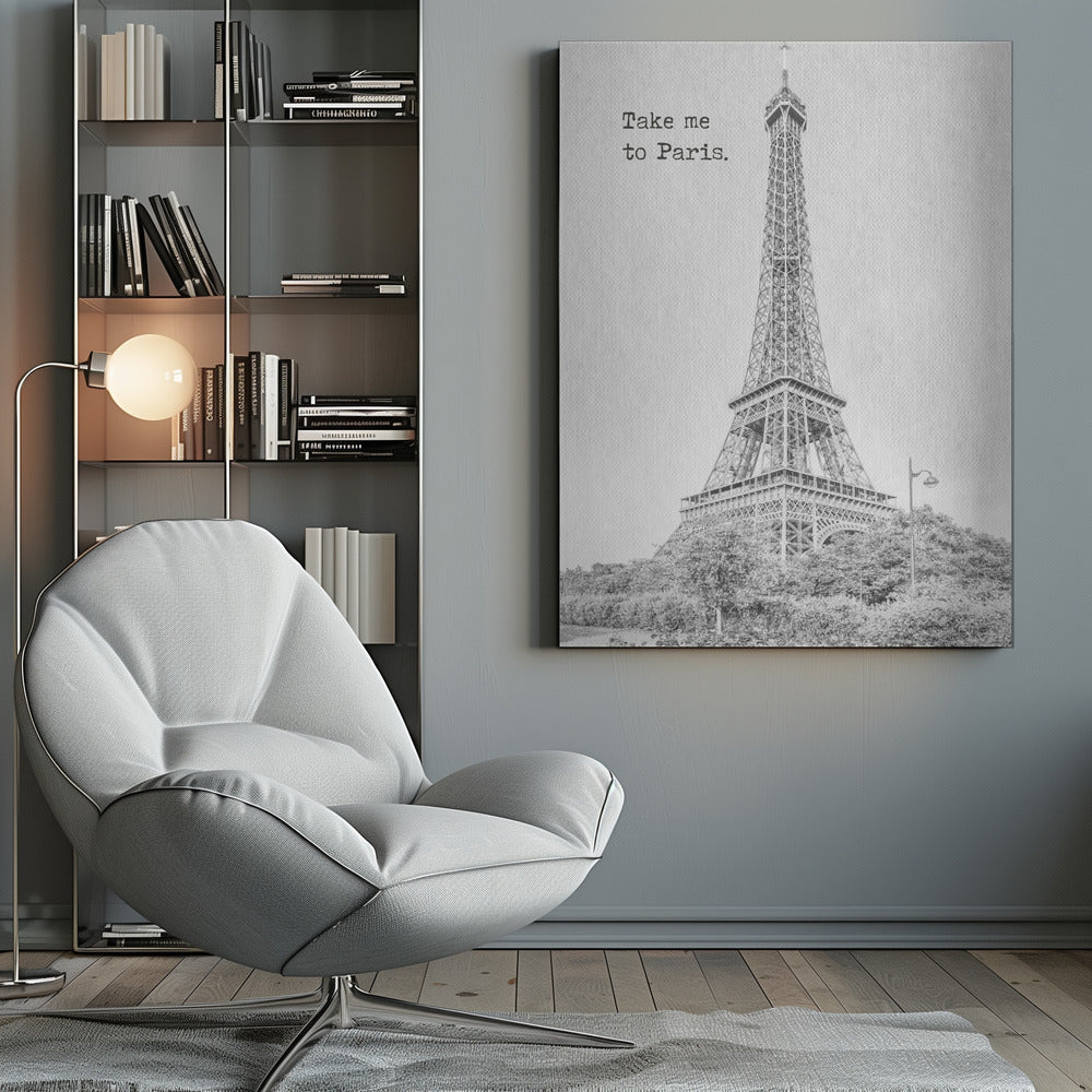 Wandbild Bring mich nach Paris