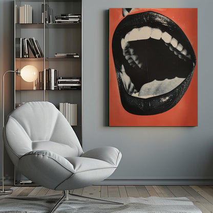 Wandbild Der Mund