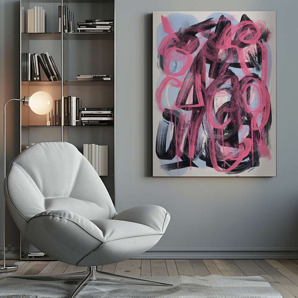 Wall art Dry brush abstract