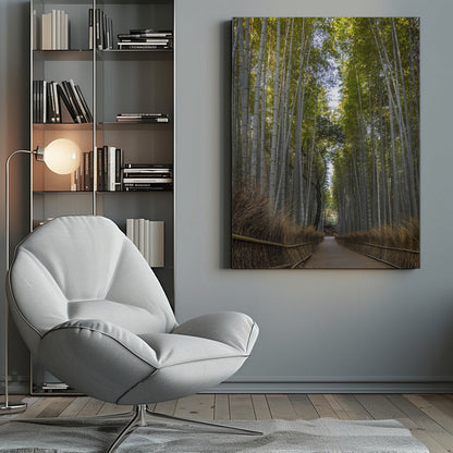 Wall art Mighty Arashiyama bamboo forest