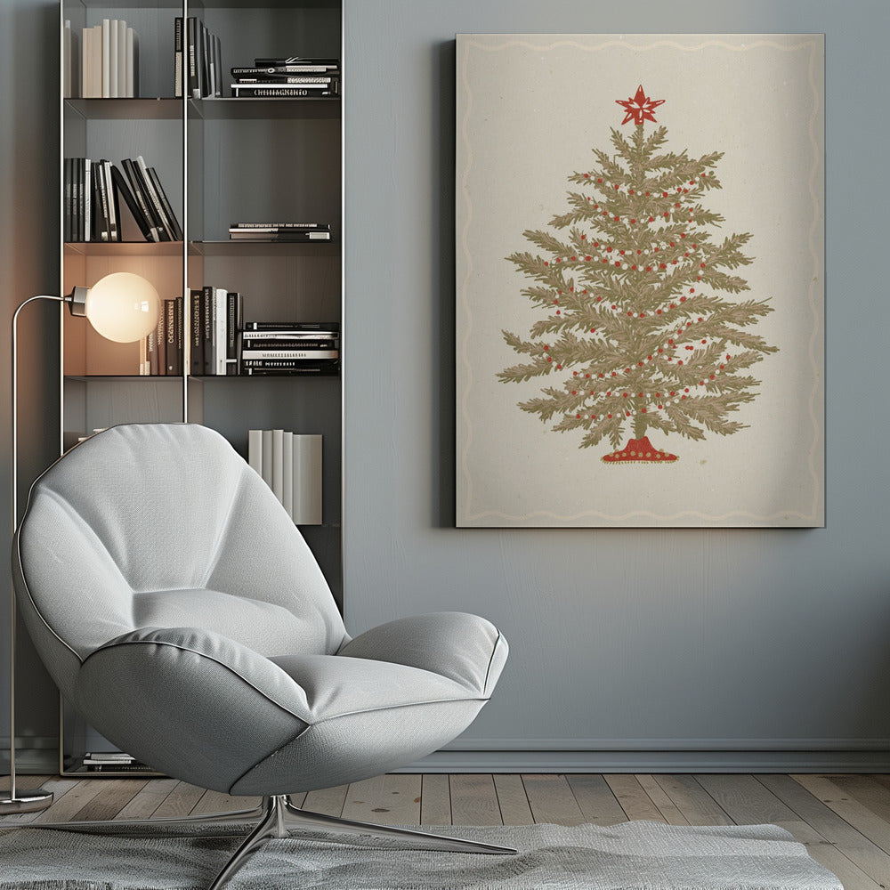 Wandbild Weihnachtsbaum 02 Leinwanddruck