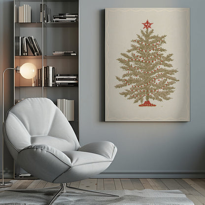 Wandbild Weihnachtsbaum 02 Leinwanddruck