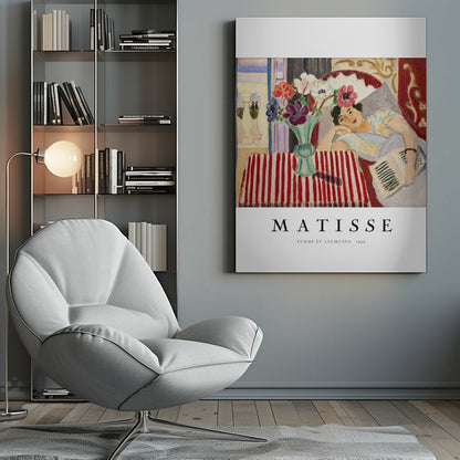 Wall art Femme Et Anémones