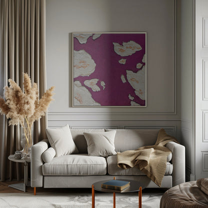 Wandkunst Aubergine Inseln