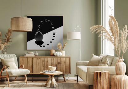 Wandbild Bogen Tropfen Ei