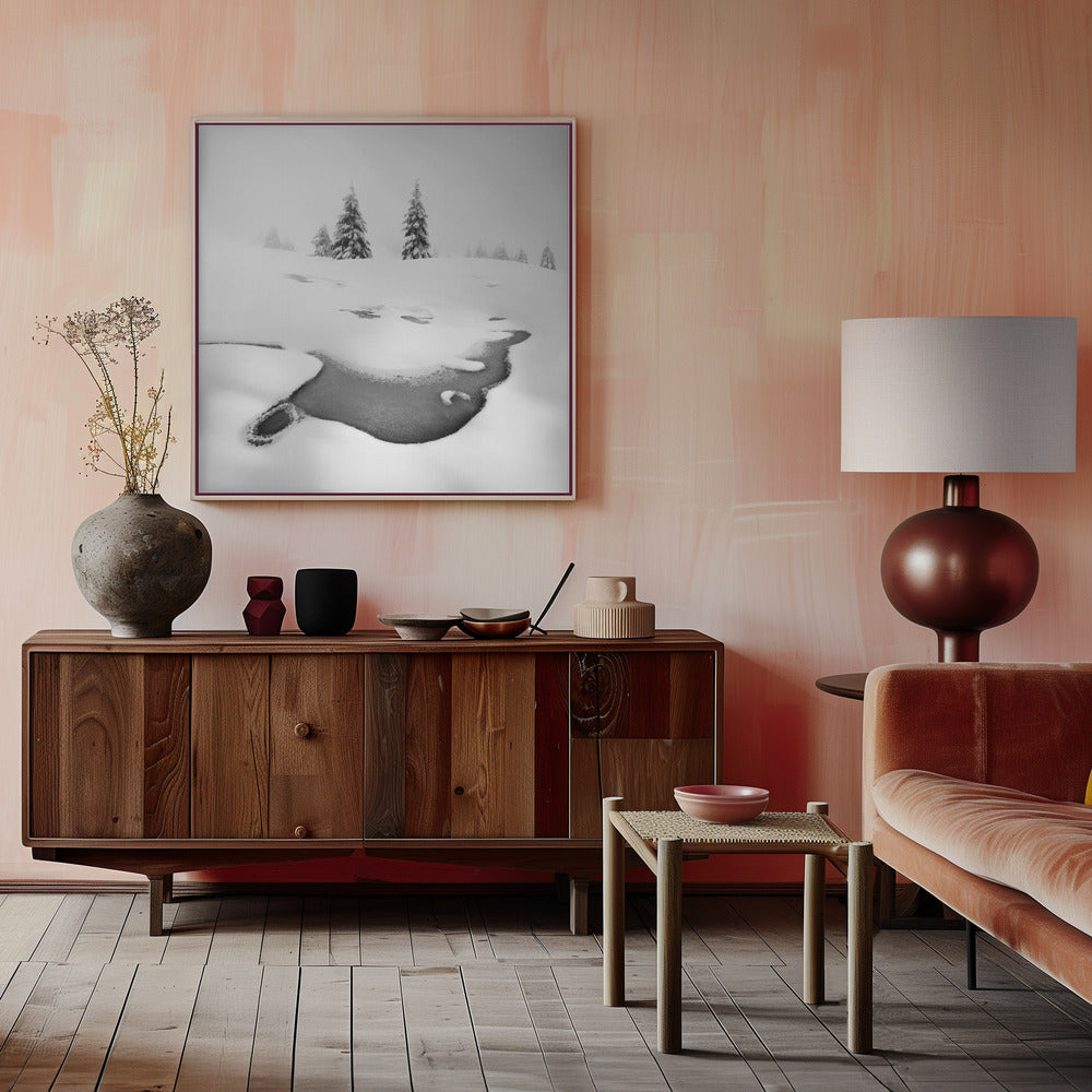 Wall art Frozen swamps