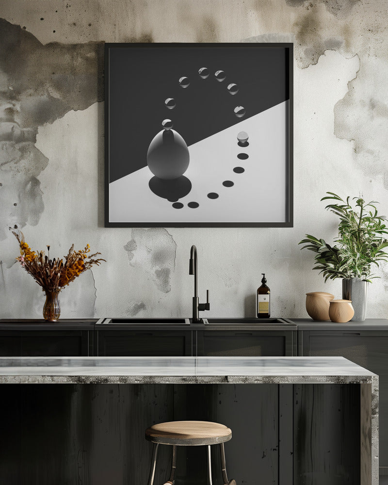 Wandbild Bogen Tropfen Ei