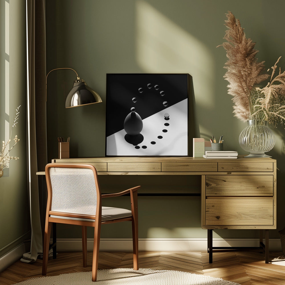 Wandbild Bogen Tropfen Ei