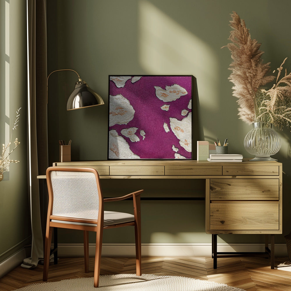 Wandkunst Aubergine Inseln