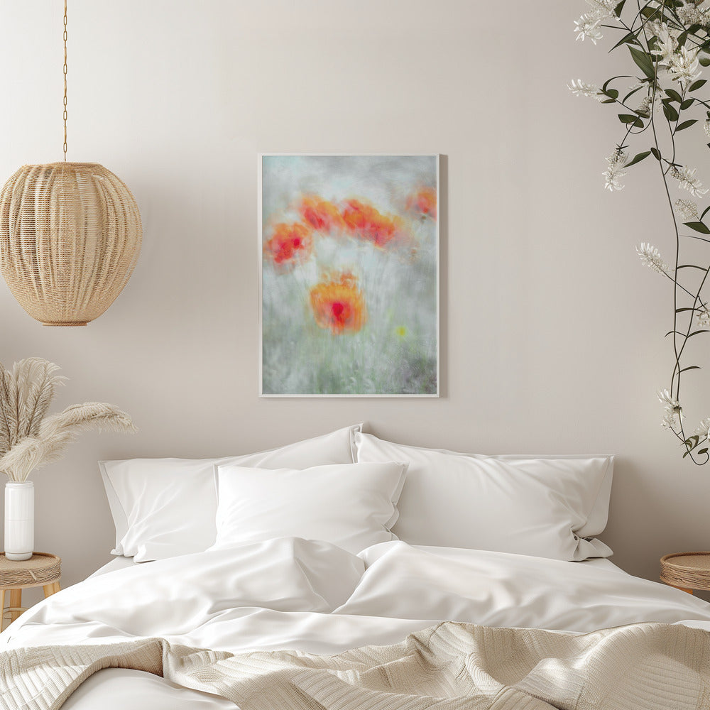 Red Corn Flowers