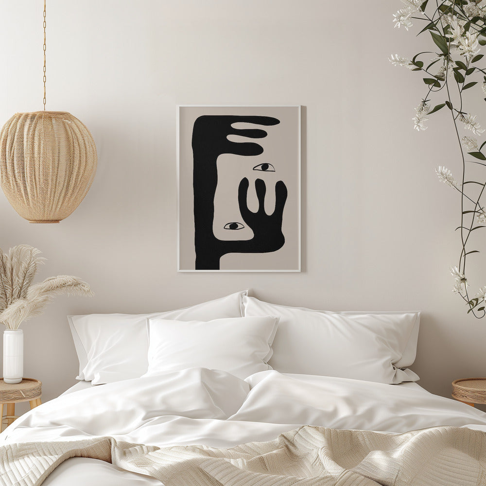 Wandbild Abstrakte Gesicht Nr. 2.