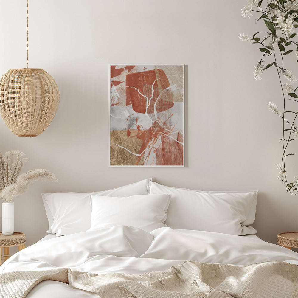 Wandbild Goldener Globus 2