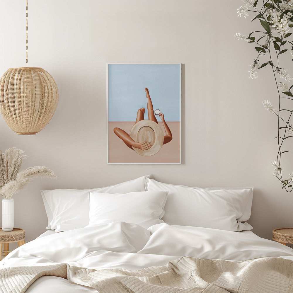 Wandbild Poolside Girl