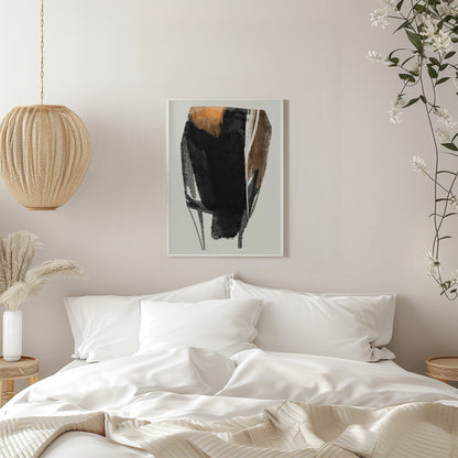 Wall art Black Figure On Neutral Background 2