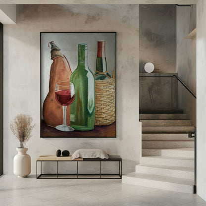 Wandkunst im Weingut