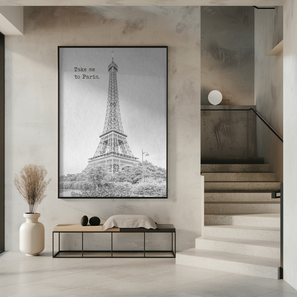 Wandbild Bring mich nach Paris