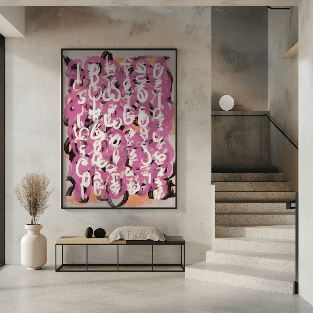 Wall art Paint brush abstract