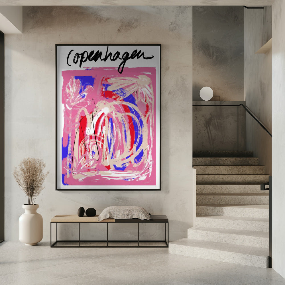 Wall art Copenhagenabstract5 Size24x36