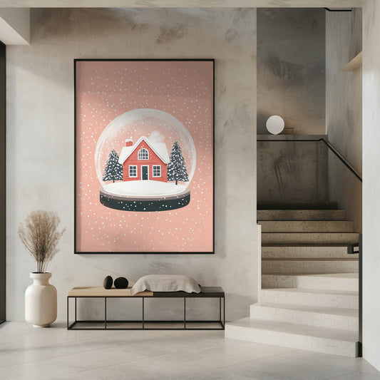 Wall art Christmas Ornament Glass Illustration Canvas Print