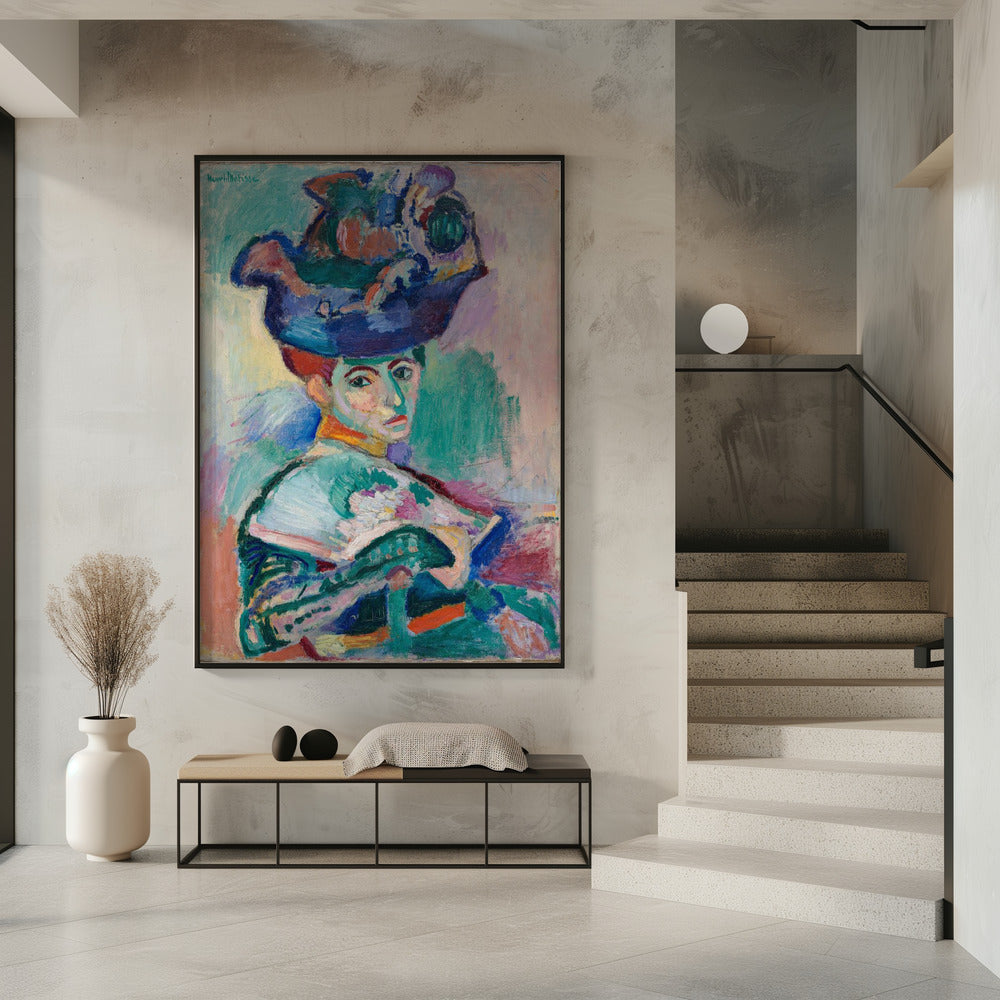 Wall art Woman With Hat