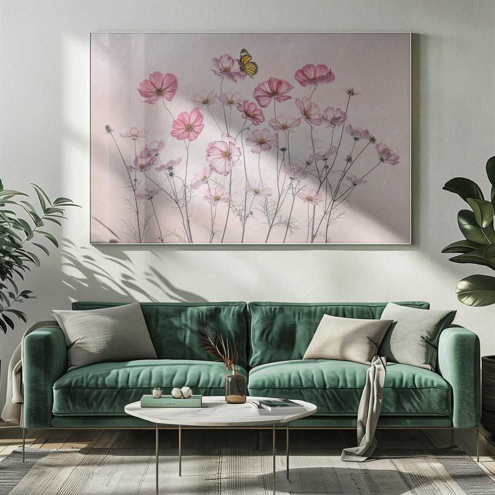 Wall Art Cosmos and Butterfly