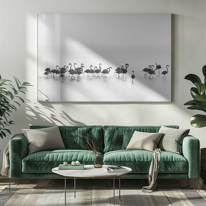 Wandbild Flamingos