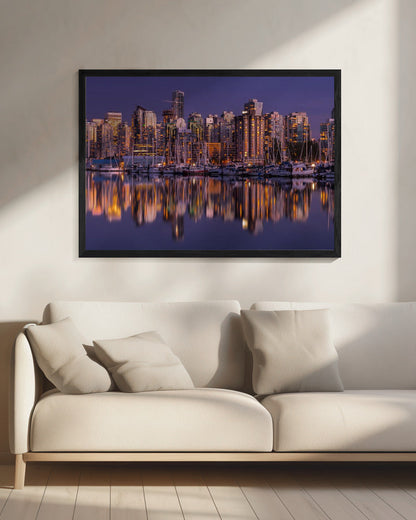 Wall art Glowing Vancouver