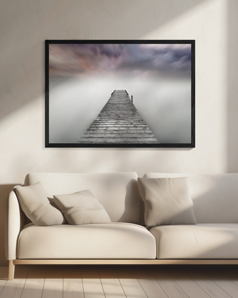 Quay Pier im Nebel