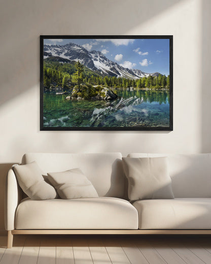 Wall art Green Mountain Lake
