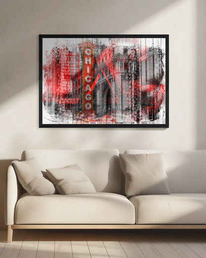 Wandkunst Chicago | Geometrischer Mix Nr. 4