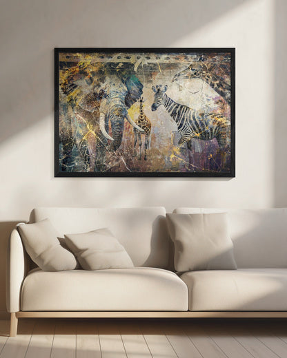 Wandbild Afrikanische Kunst Illustration Wandbild 113