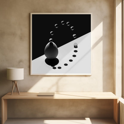 Wandbild Bogen Tropfen Ei