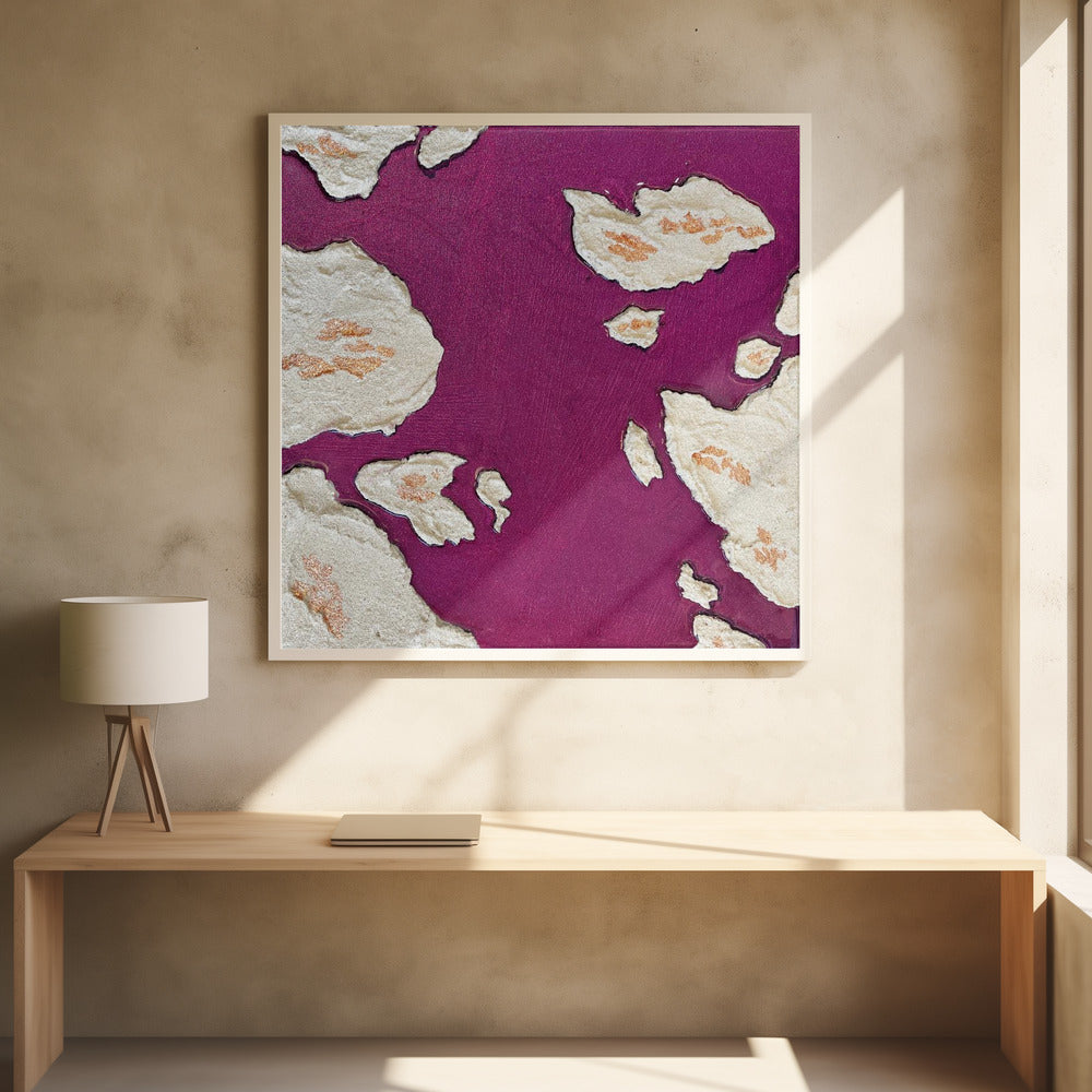 Wandkunst Aubergine Inseln