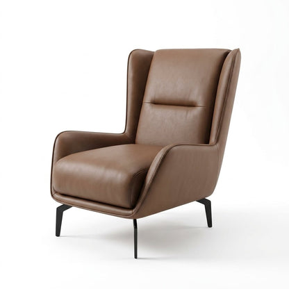 PM06 Premium Relaxsessel aus Rindsleder mit Ottoman
